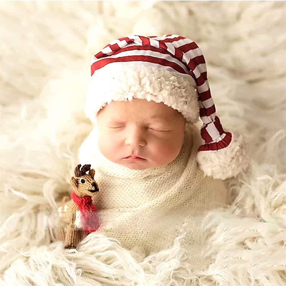 サンタ帽子　マフラー　赤ちゃん　写真撮影　記念写真 サンタ帽子 マフラー 赤ちゃん 写真撮影 記念写真 サンタ帽子 マフラー